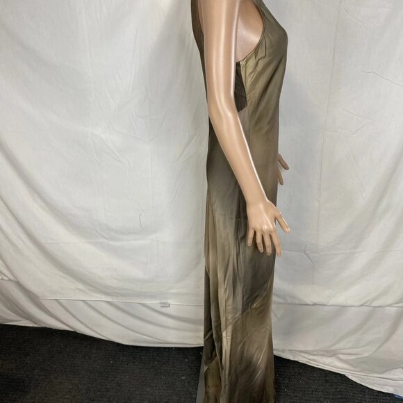 NEW RAG & BONE Daisy Satin Maxi Dress • Size 6 • Brown Multicolor - Picture 2 of 12